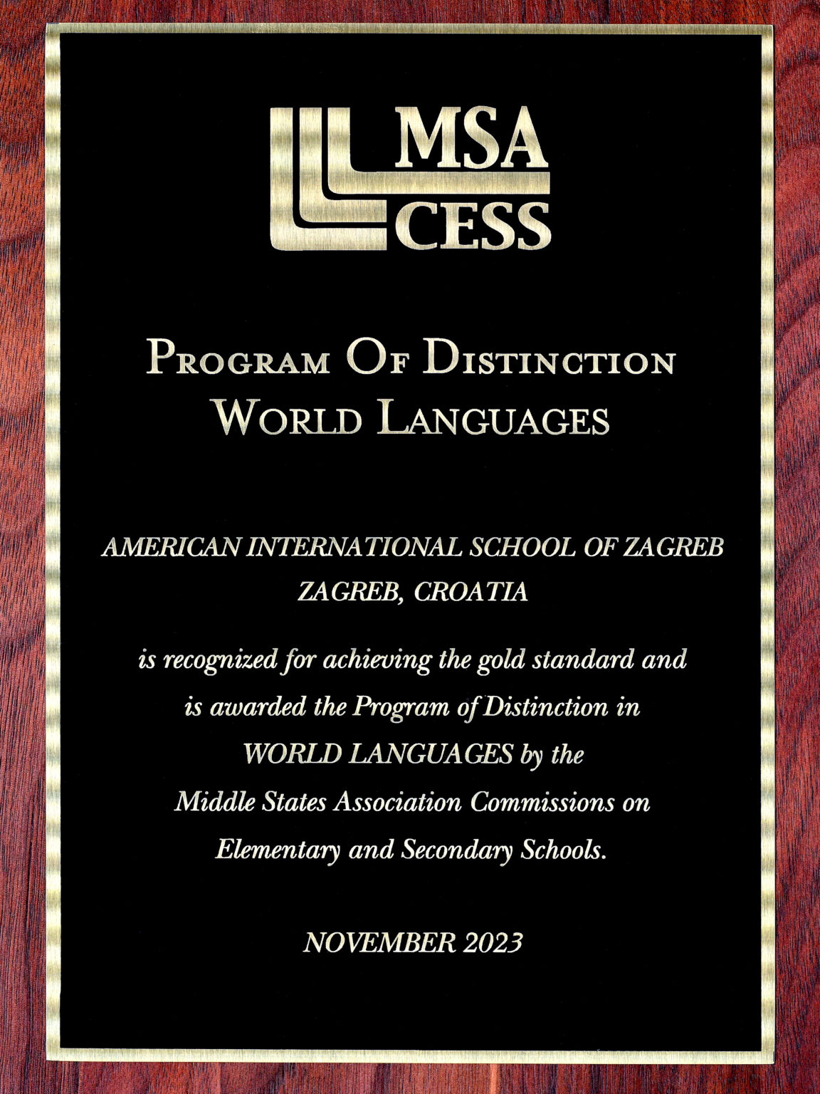 AISZ – Program of Distinction for World Languages – CEESA