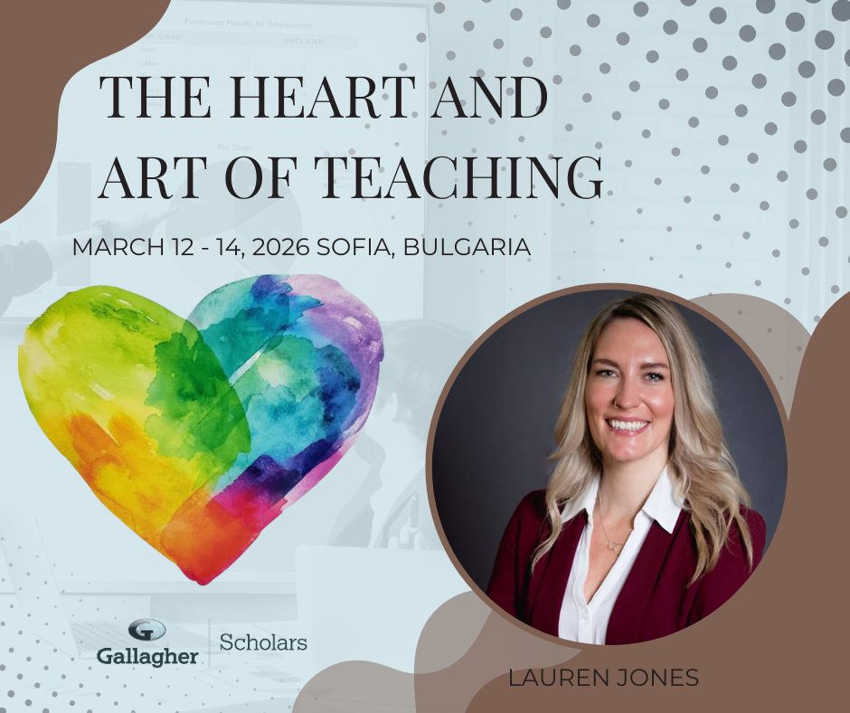 Lauren Jones presenting on inclusive student support at CEESA 2026 in Sofia, Bulgaria.